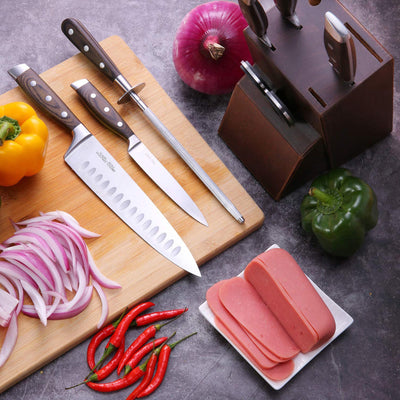 Wood Handle Kitchen Knives