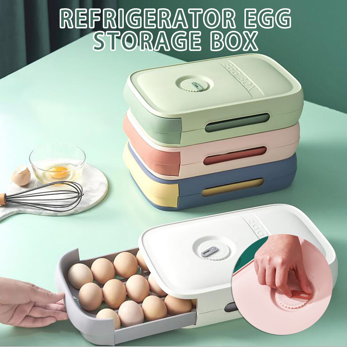 Drawer Type Egg Refrigerator Storage Box