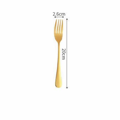Gold Cutlery Dinner Set