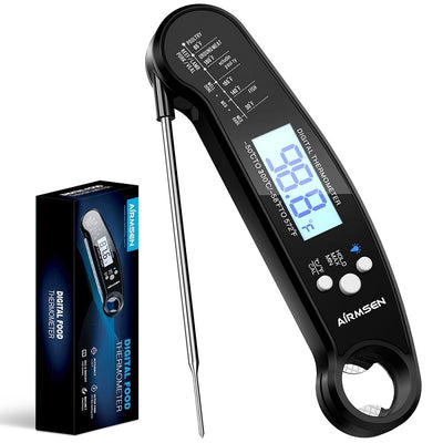 AIRMSEN Digital Thermometer Grill BBQ Waterproof Thermometer