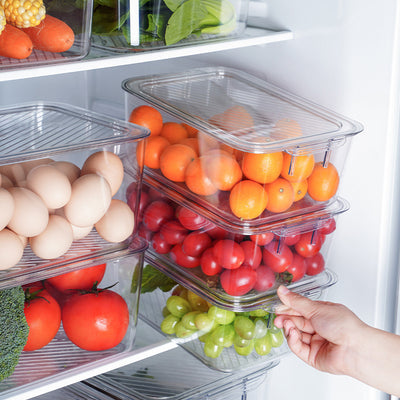 Kitchen Refrigerator Fresh Storage Box with Lid Storage