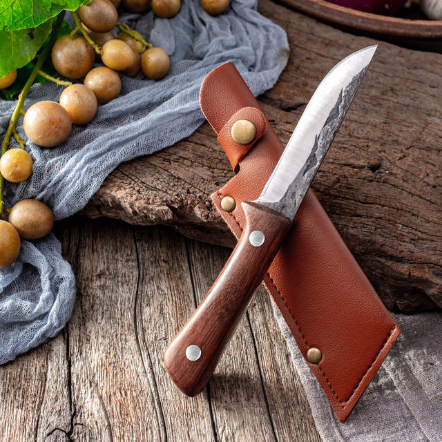Professional Forged Butcher Knife with Sheath
