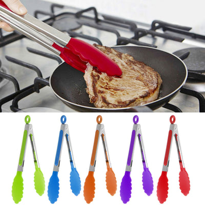 Stainless steel Silicone Tongs